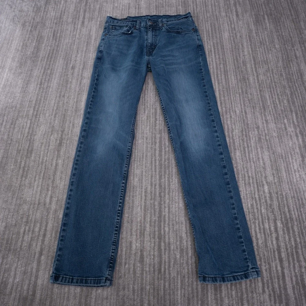 Levis 514 Straight Fit Jeans Mens 31x32 Fit 29x31 Blu Stretch Denim Pants